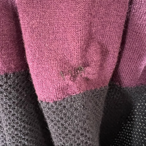 Lululemon Merino Wool Hearth Opener Infinity Scarf Purple Striped **FLAWED** - Picture 8 of 10